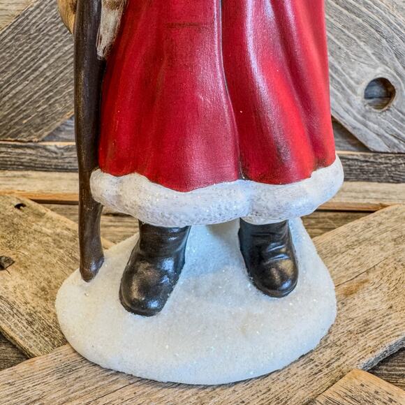 1989 Vintage Provincial Mold, Old World Santa Claus Ceramic Tabletop Decor, 11”H - Picture 12 of 12